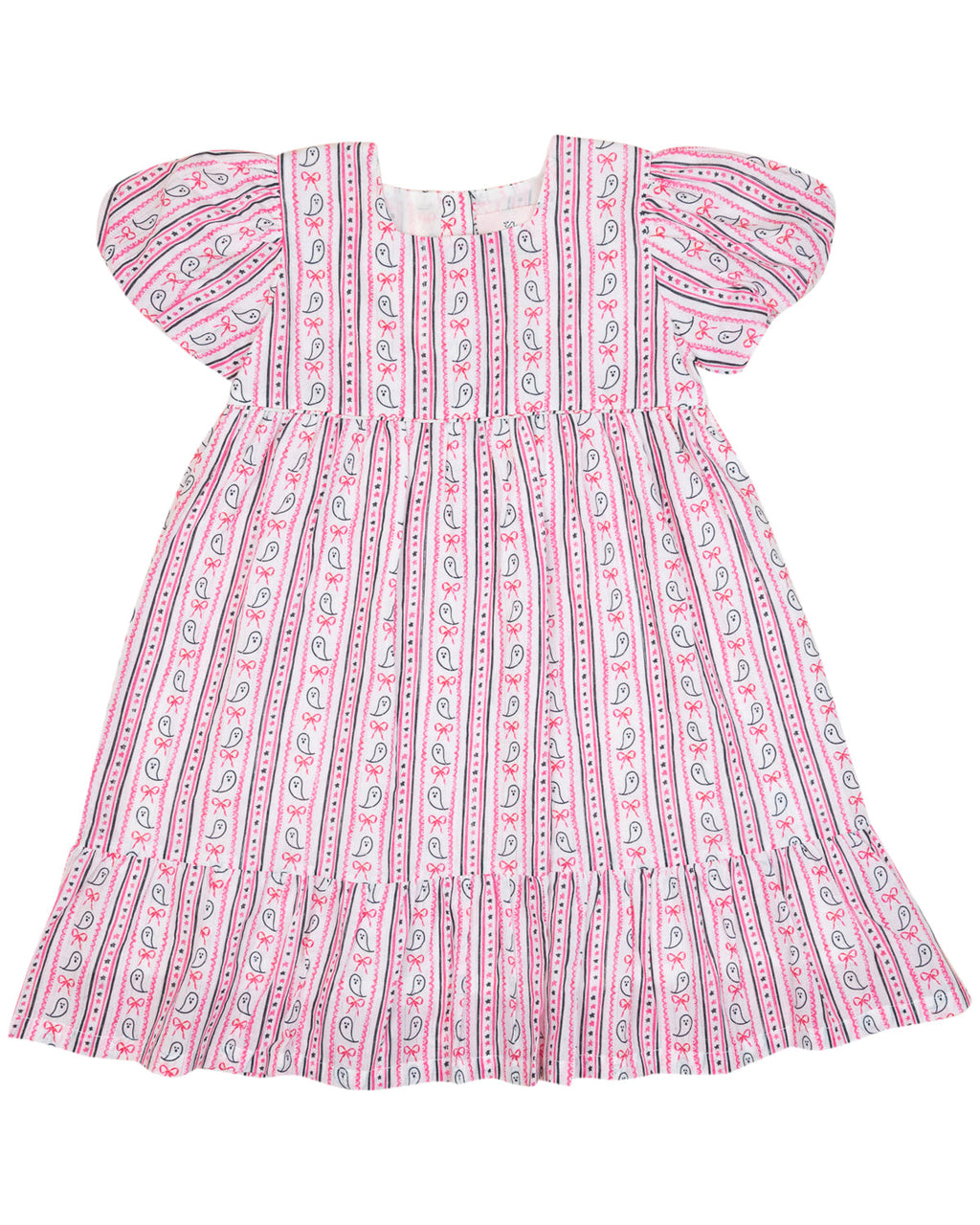 Ghost Stripe with Silver Lurex Dress- FINAL SALE