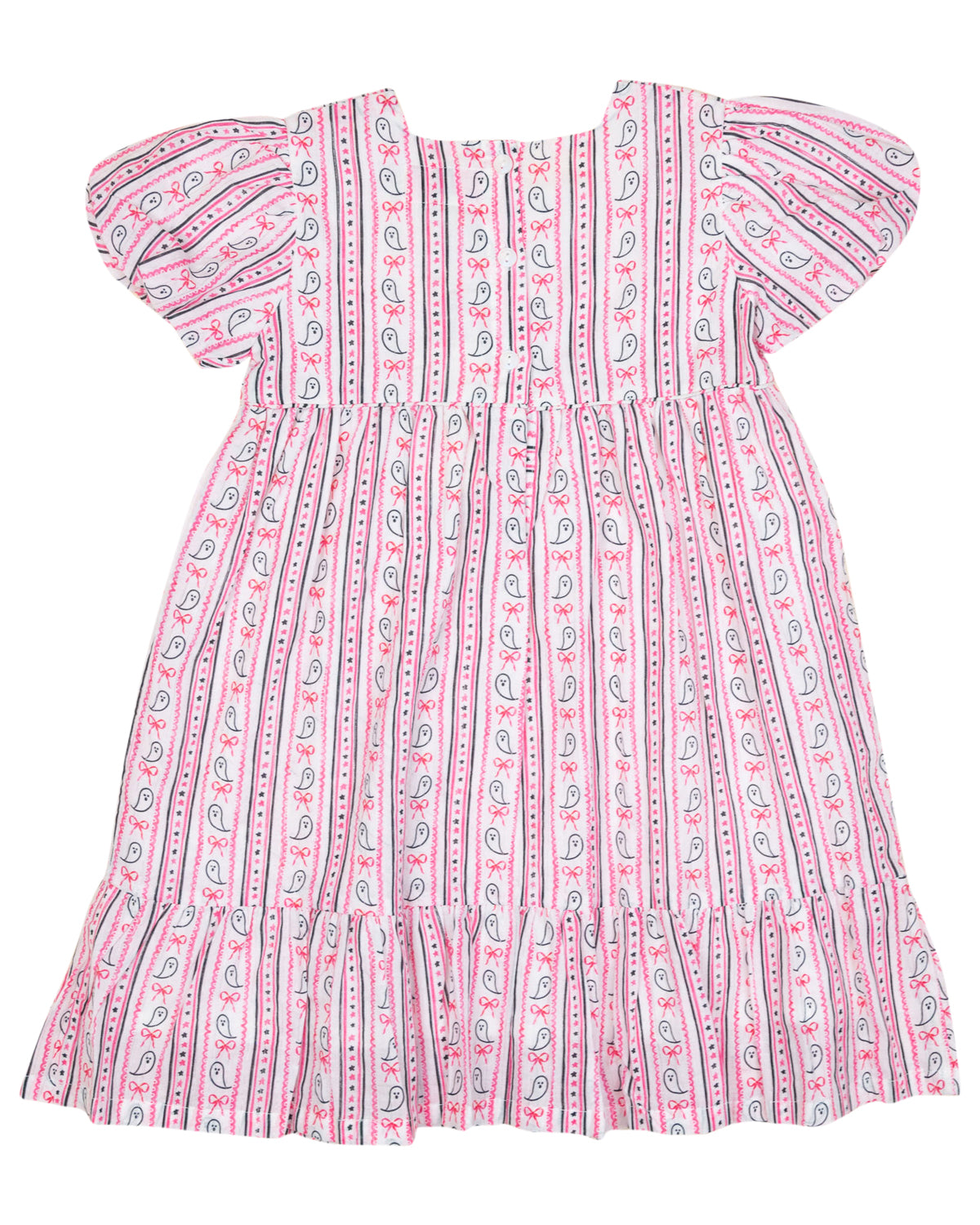 Ghost Stripe with Silver Lurex Dress- FINAL SALE