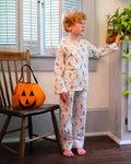 Dancing Skeleton Button Down Pajamas-FINAL SALE