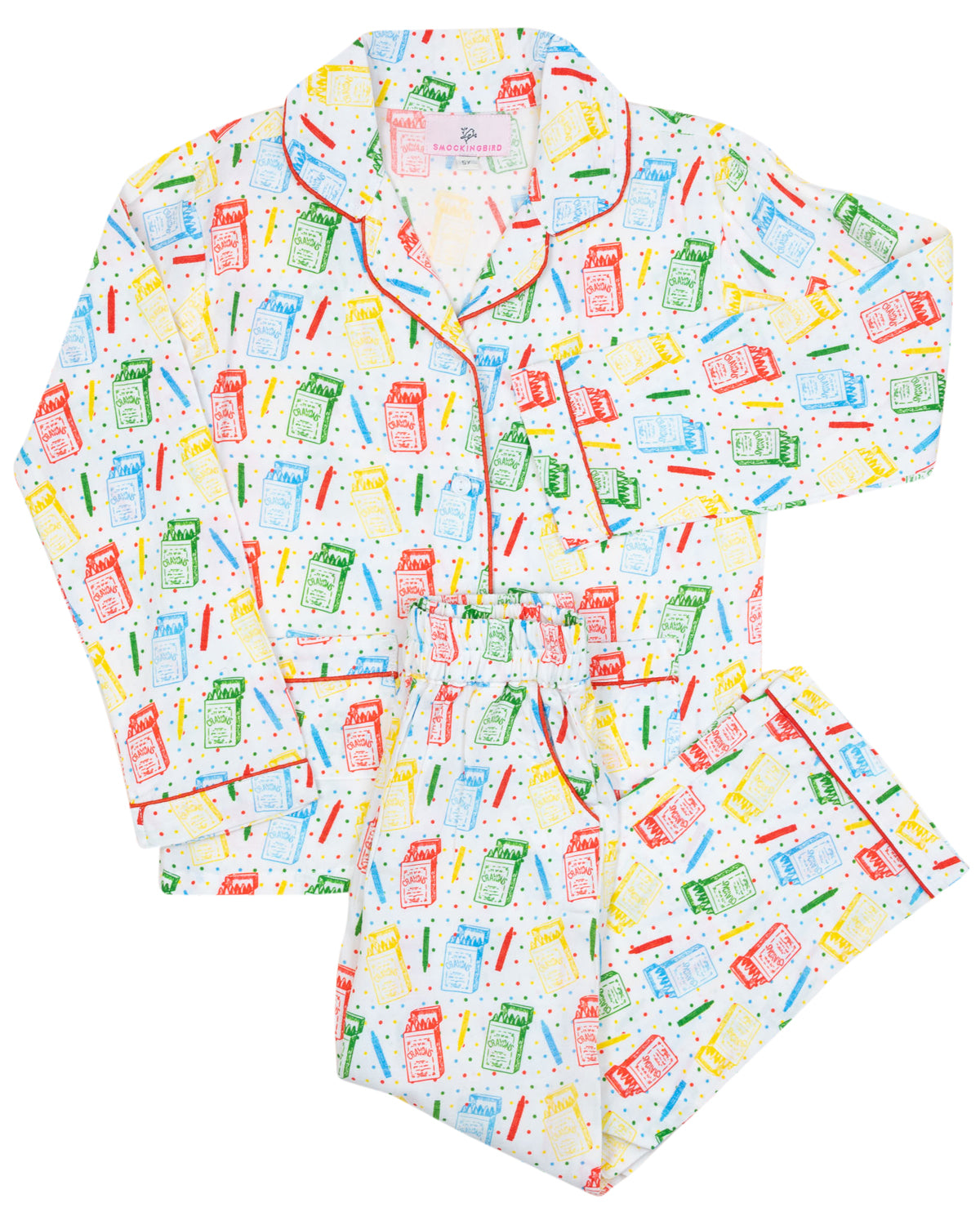 Vintage Color Me Happy Pajama Set- FINAL SALE Smockingbird