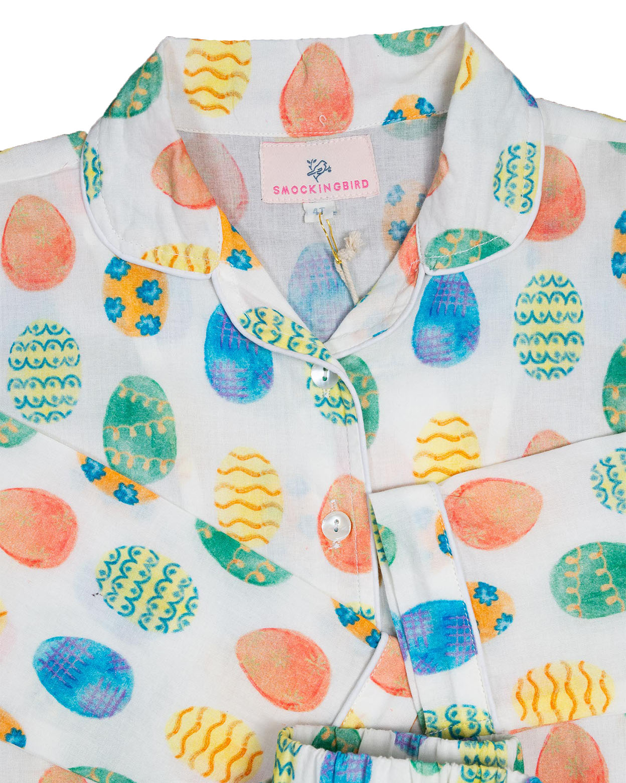 Easter Egg Pajamas in Sherbert-FINAL SALE Smockingbird