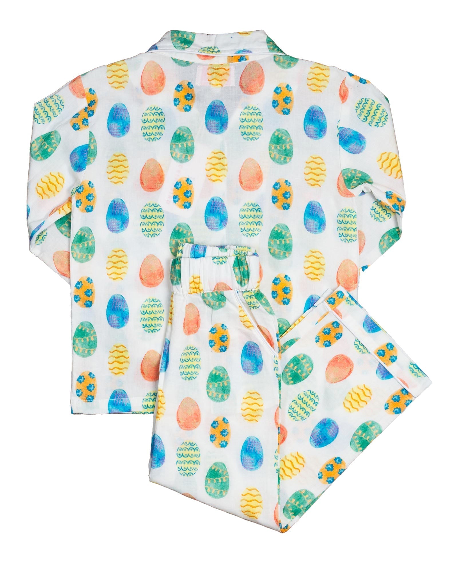 Easter Egg Pajamas in Sherbert-FINAL SALE Smockingbird