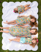 Tropical Floral Grace Ladies Dress- FINAL SALE Smockingbird