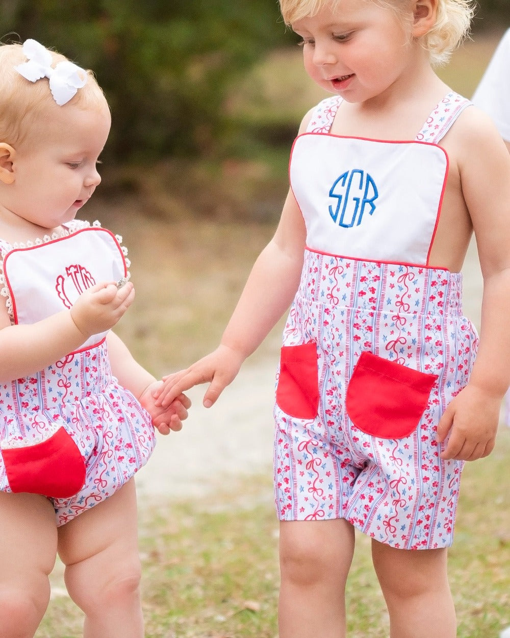 Stars and Stripes Shortall- FINAL SALE Smockingbird