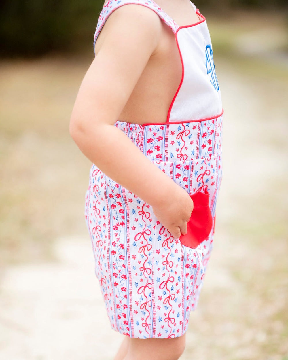 Stars and Stripes Shortall- FINAL SALE Smockingbird