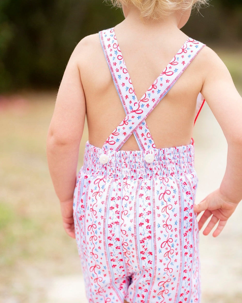 Stars and Stripes Shortall- FINAL SALE Smockingbird