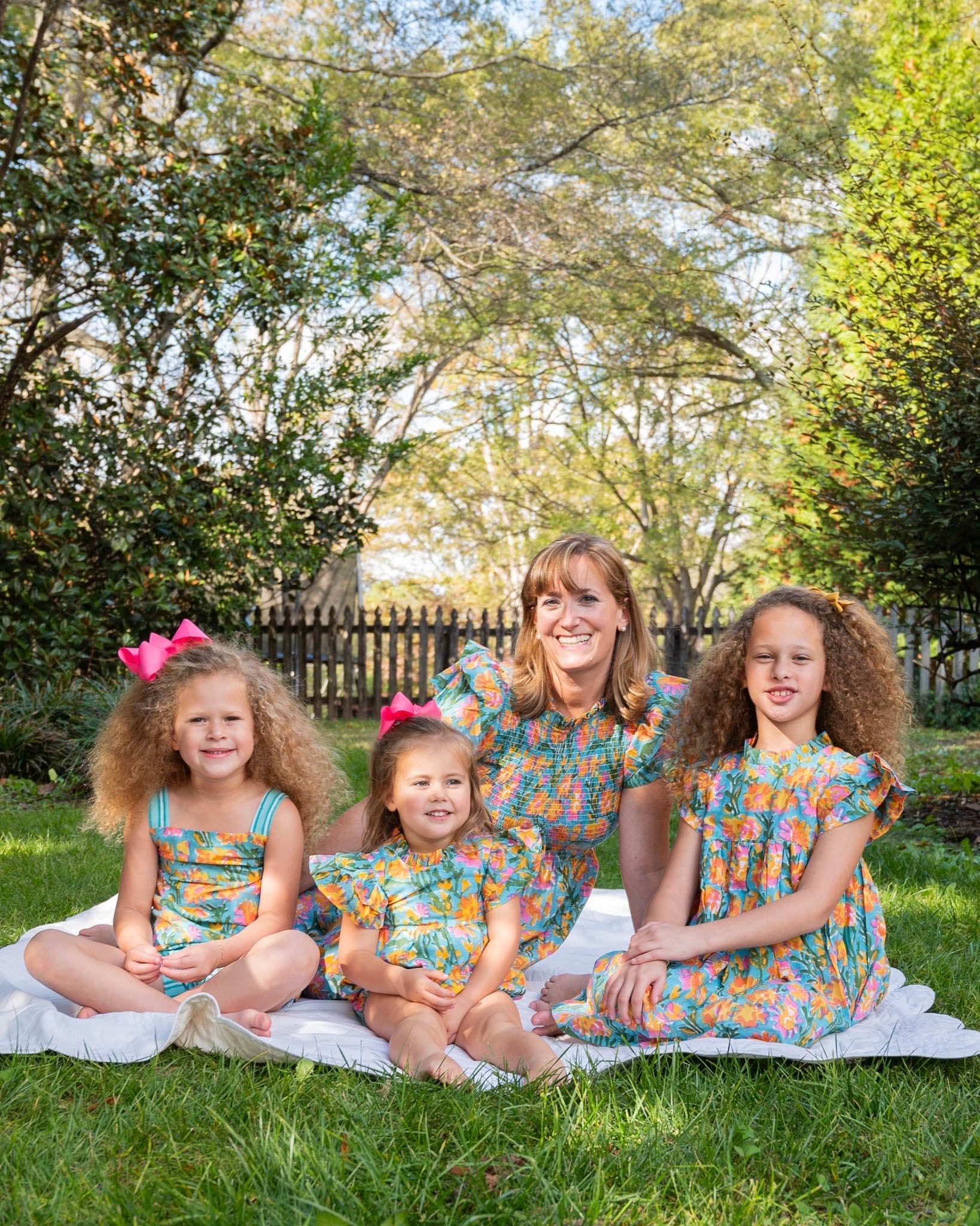 Tropical Floral Grace Ladies Dress- FINAL SALE Smockingbird