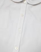 White Knit Girls Short Sleeve Shirt Smockingbird