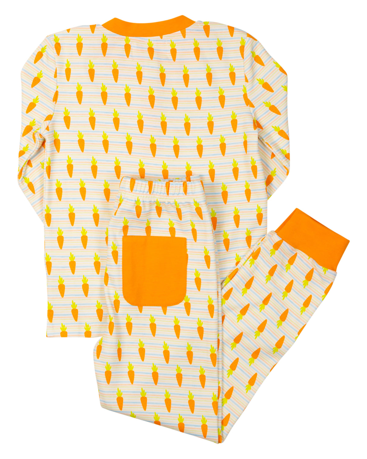 Carrots Striped Knit Pajama Set-FINAL SALE Smockingbird