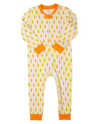 Carrots Striped Knit Zip Up Pajamas-FINAL SALE Smockingbird
