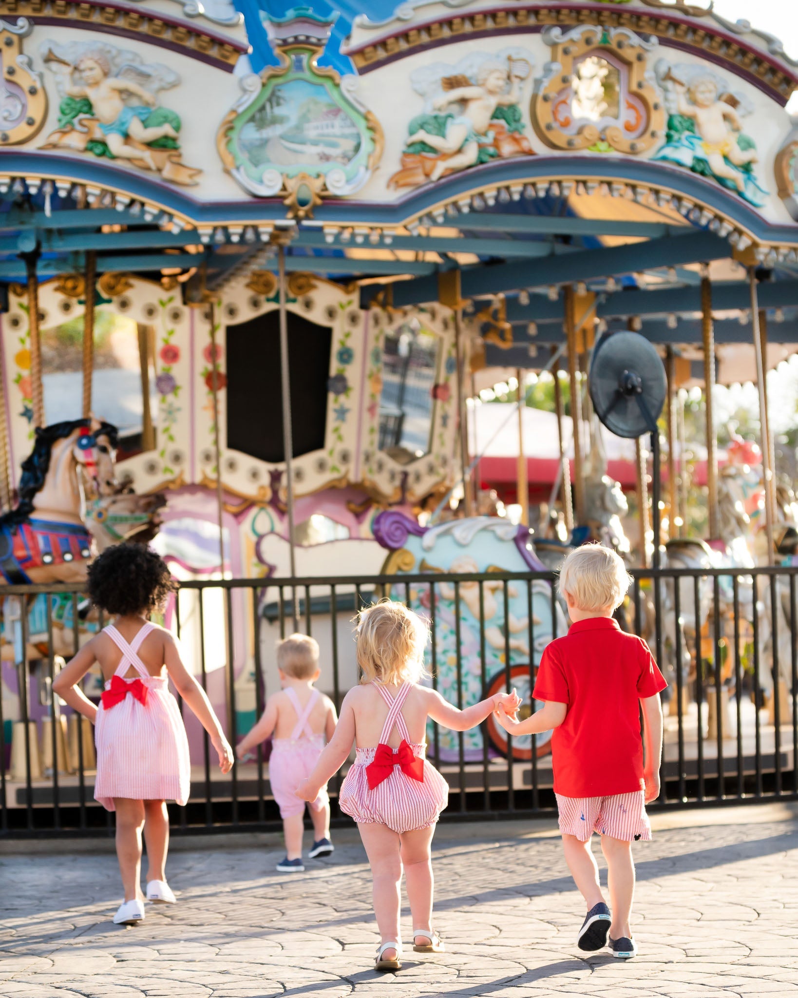 Magical Mouse Red Seersucker Sun Bubble- FINAL SALE