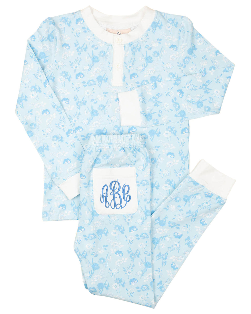 Morning Glory Knit Pajama Set- FINAL SALE