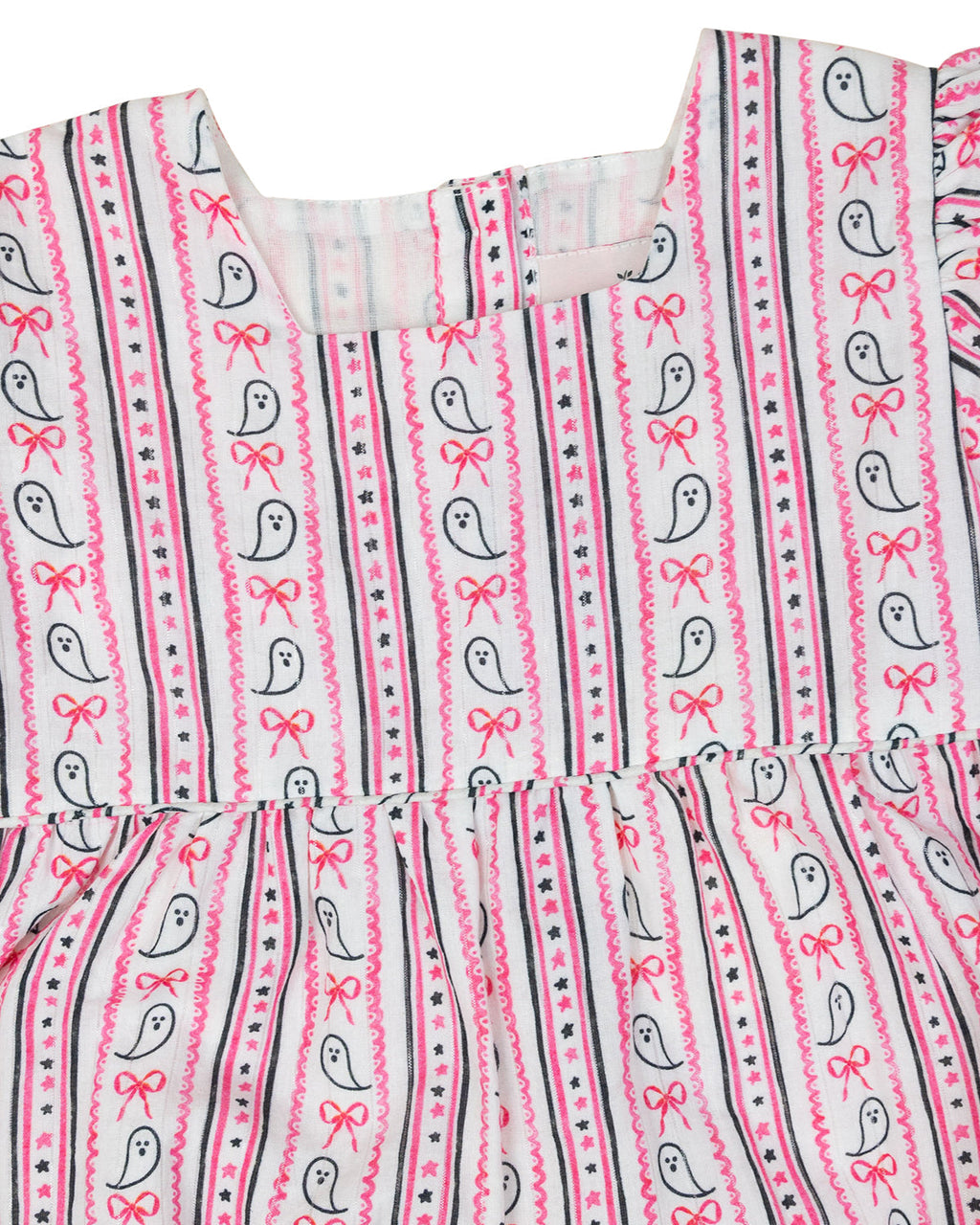 Ghost Stripe with Silver Lurex Dress- FINAL SALE