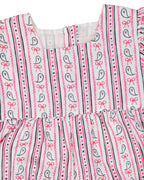 Ghost Stripe with Silver Lurex Dress- FINAL SALE Smockingbird