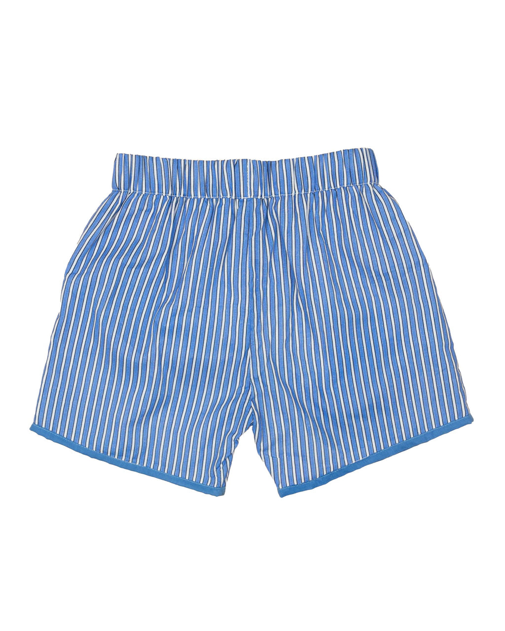 Blue Striped Tucker Shorts-FINAL SALE