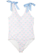 Hydrangea Charm Ladies One Piece- FINAL SALE Smockingbird