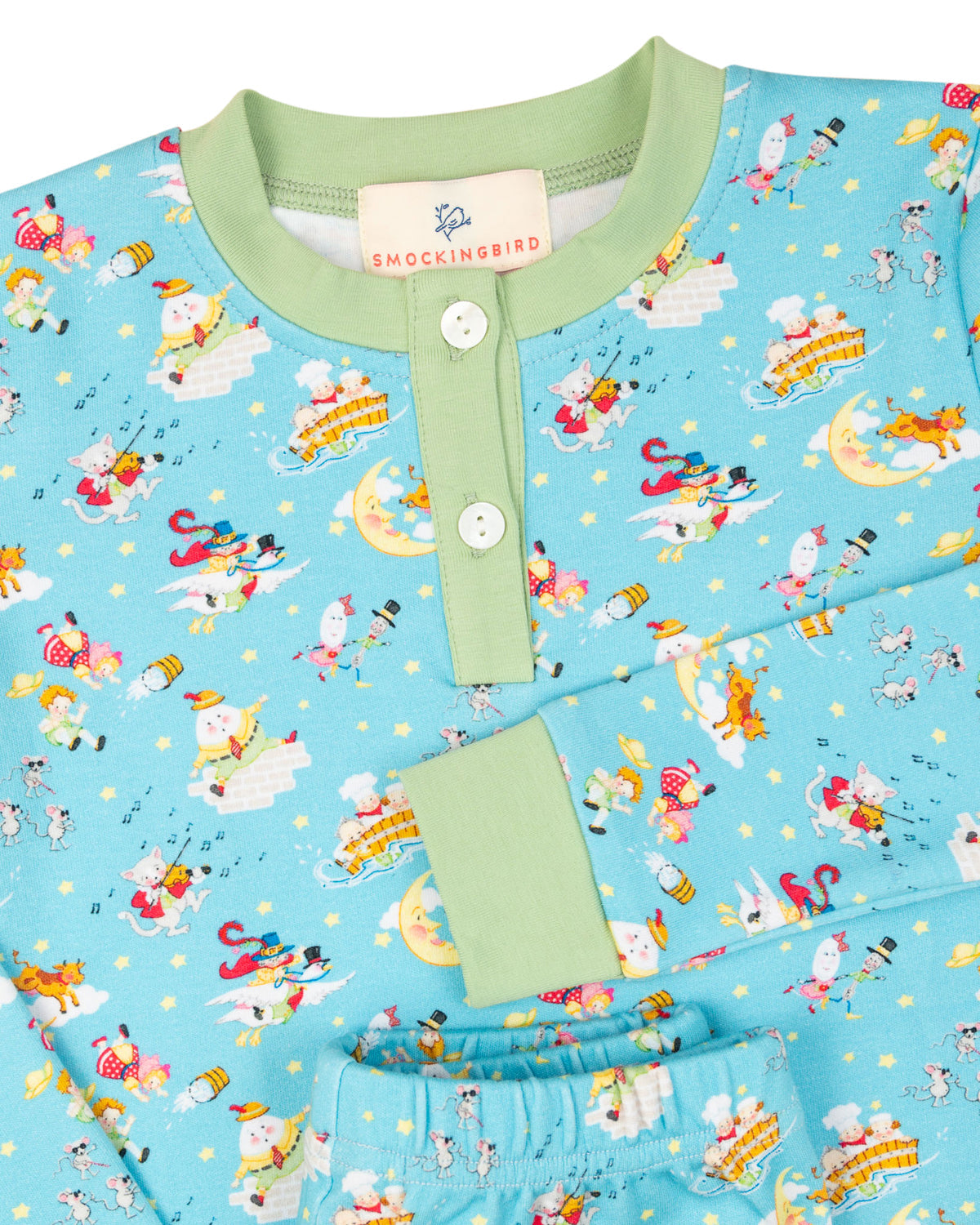 Bedtime Stories Knit Pajama Set-FINAL SALE Smockingbird