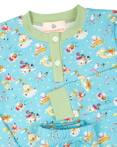 Bedtime Stories Knit Pajama Set-FINAL SALE Smockingbird