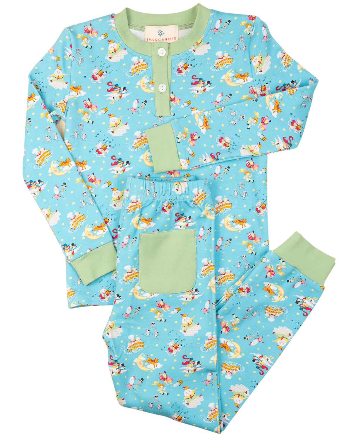 Bedtime Stories Knit Pajama Set-FINAL SALE Smockingbird