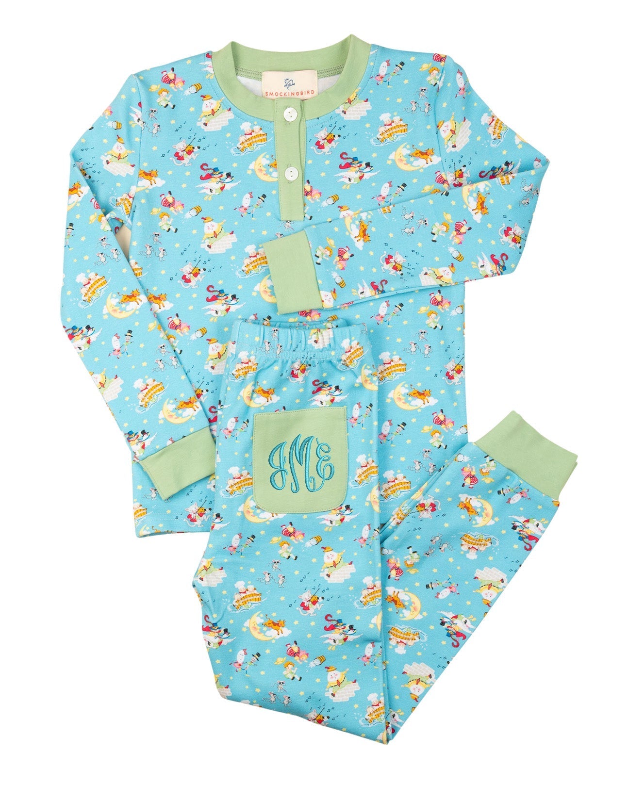 Bedtime Stories Knit Pajama Set-FINAL SALE Smockingbird