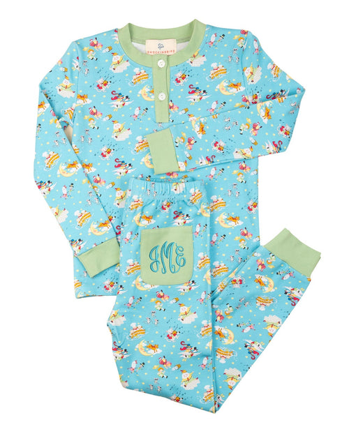 Bedtime Stories Knit Pajama Set-FINAL SALE Smockingbird