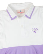 Purple and White Knit Tennis Dress- FINAL SALE Smockingbird