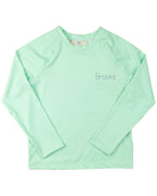 Rash Guard Long Sleeve in Sherbert Green- FINAL SALE Smockingbird
