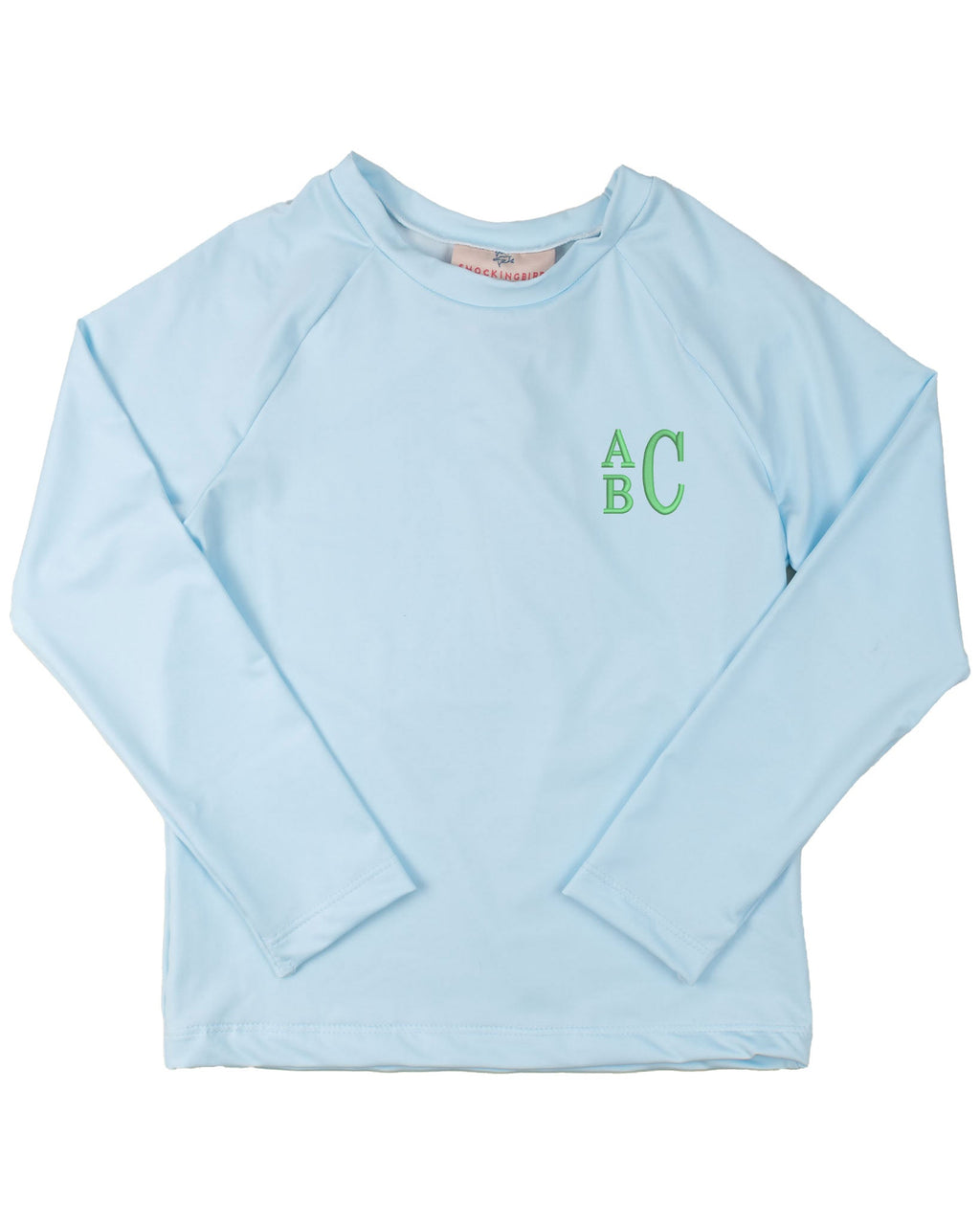 Rash Guard Long Sleeve in Light Blue- FINAL SALE