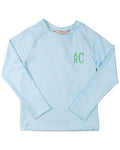 Rash Guard Long Sleeve in Light Blue- FINAL SALE