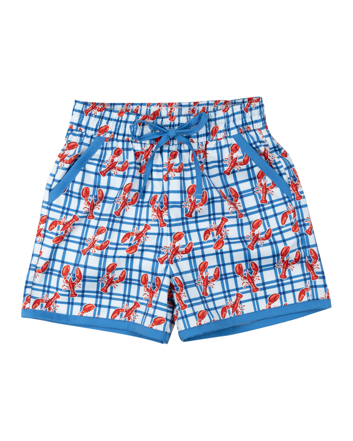 Red as a Lobster Swim Trunks- FINAL SALE Smockingbird