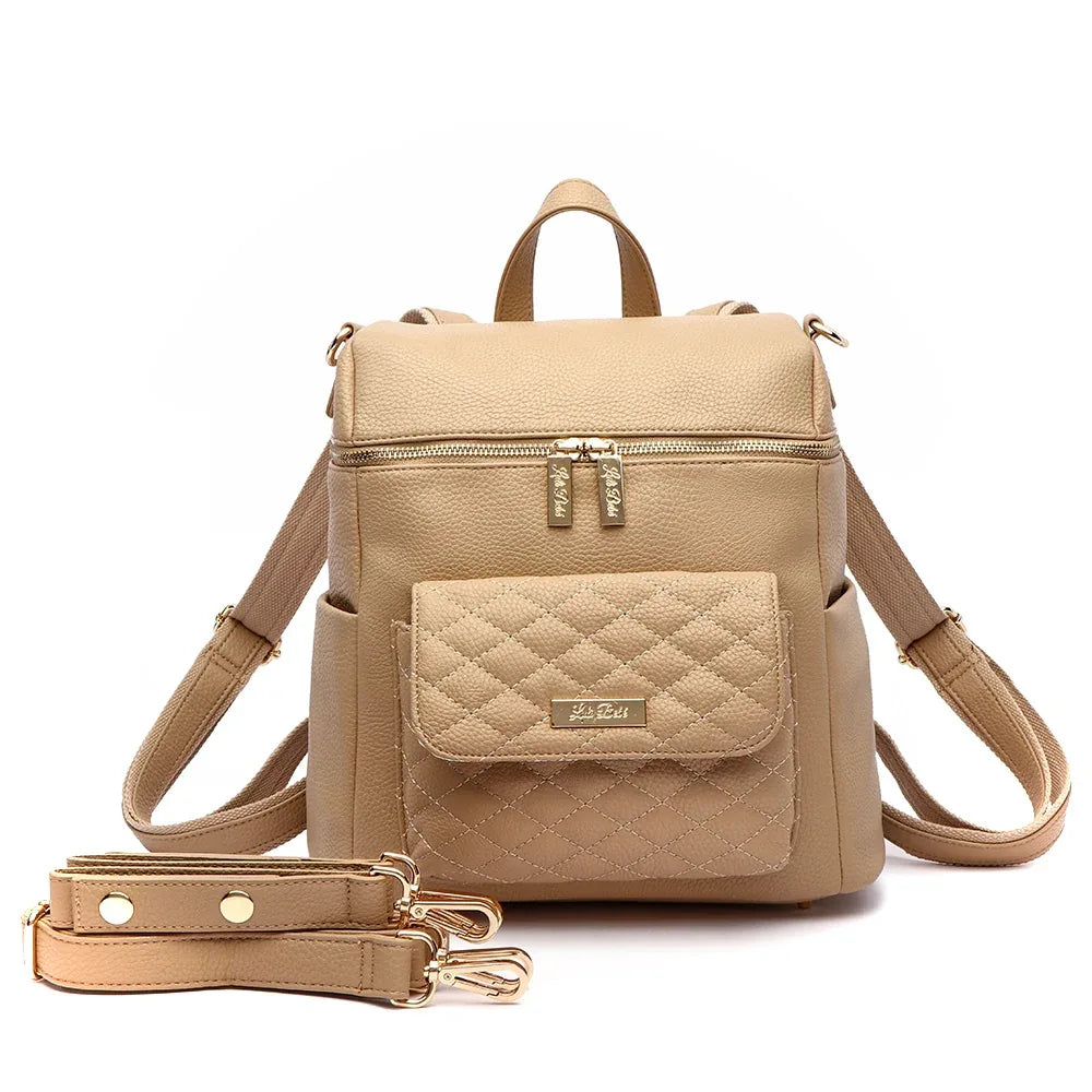 Petit Diaper Bag Latte Brown Luli Bebe