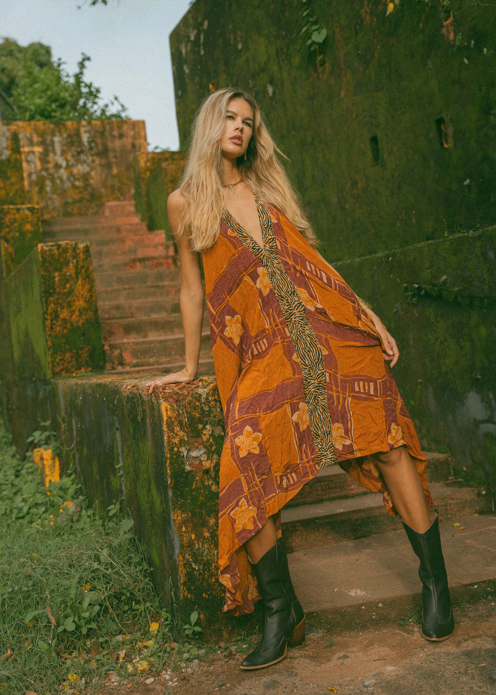 Sun Child Classic Silk Dress - Tiara