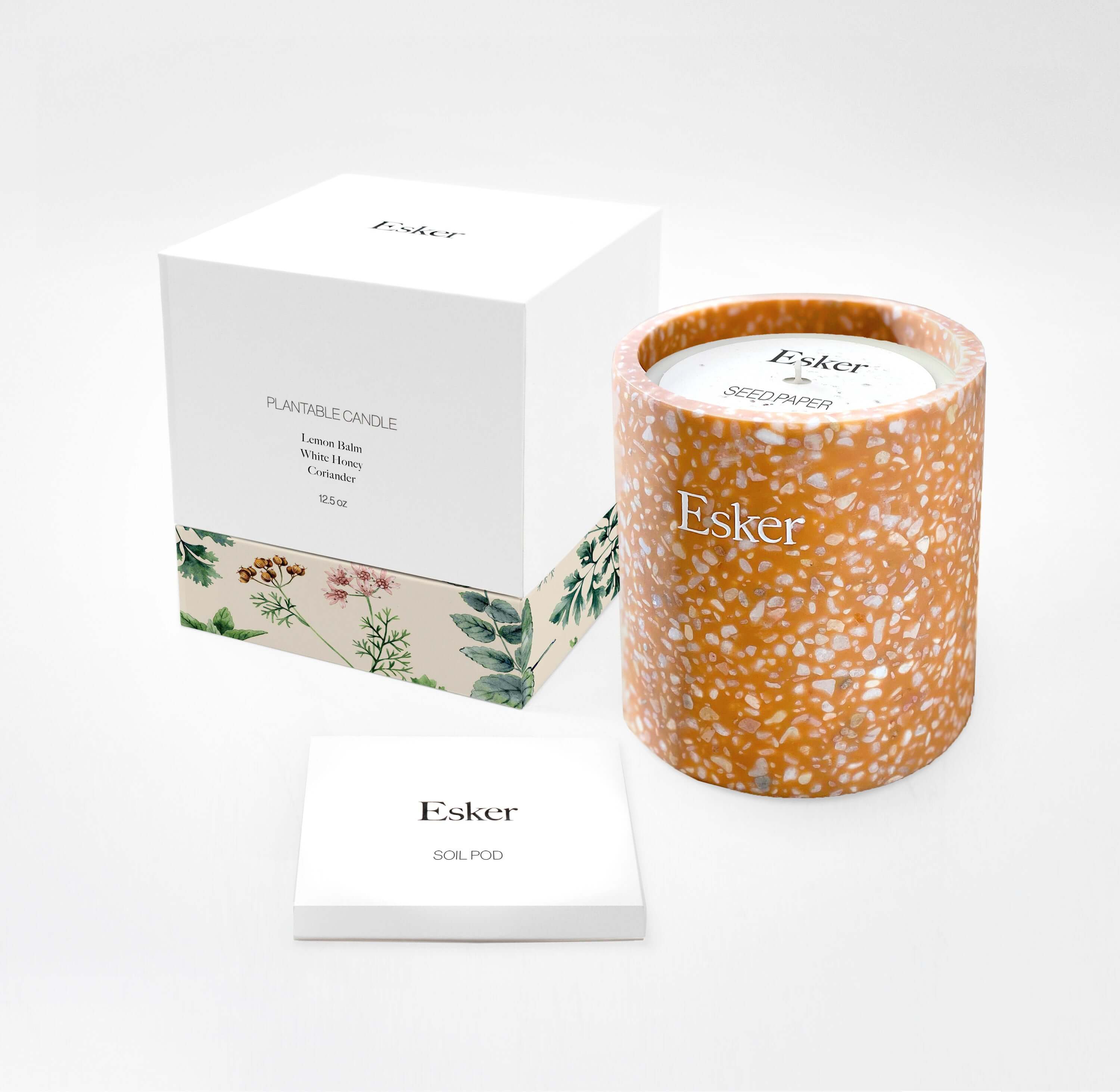 Terracotta Plantable Candle Esker