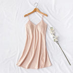 Silky Elegant Night Dress Slips Multicolors - Short SelenaHuanStudio
