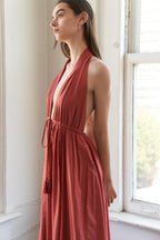 SHARE YOUR GLOW WOVEN MAXI DRESS Flying Tomato