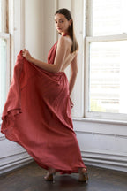 SHARE YOUR GLOW WOVEN MAXI DRESS Flying Tomato