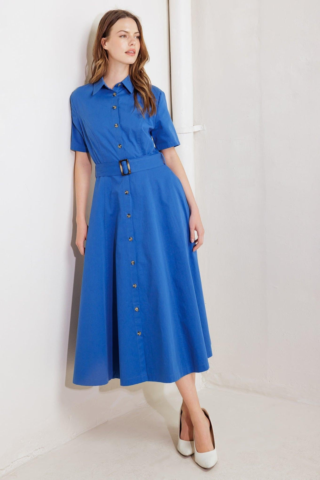 LUCKY ME WOVEN MIDI DRESS Flying Tomato