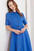 LUCKY ME WOVEN MIDI DRESS Flying Tomato