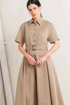 LUCKY ME WOVEN MIDI DRESS Flying Tomato
