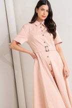 LUCKY ME WOVEN MIDI DRESS Flying Tomato