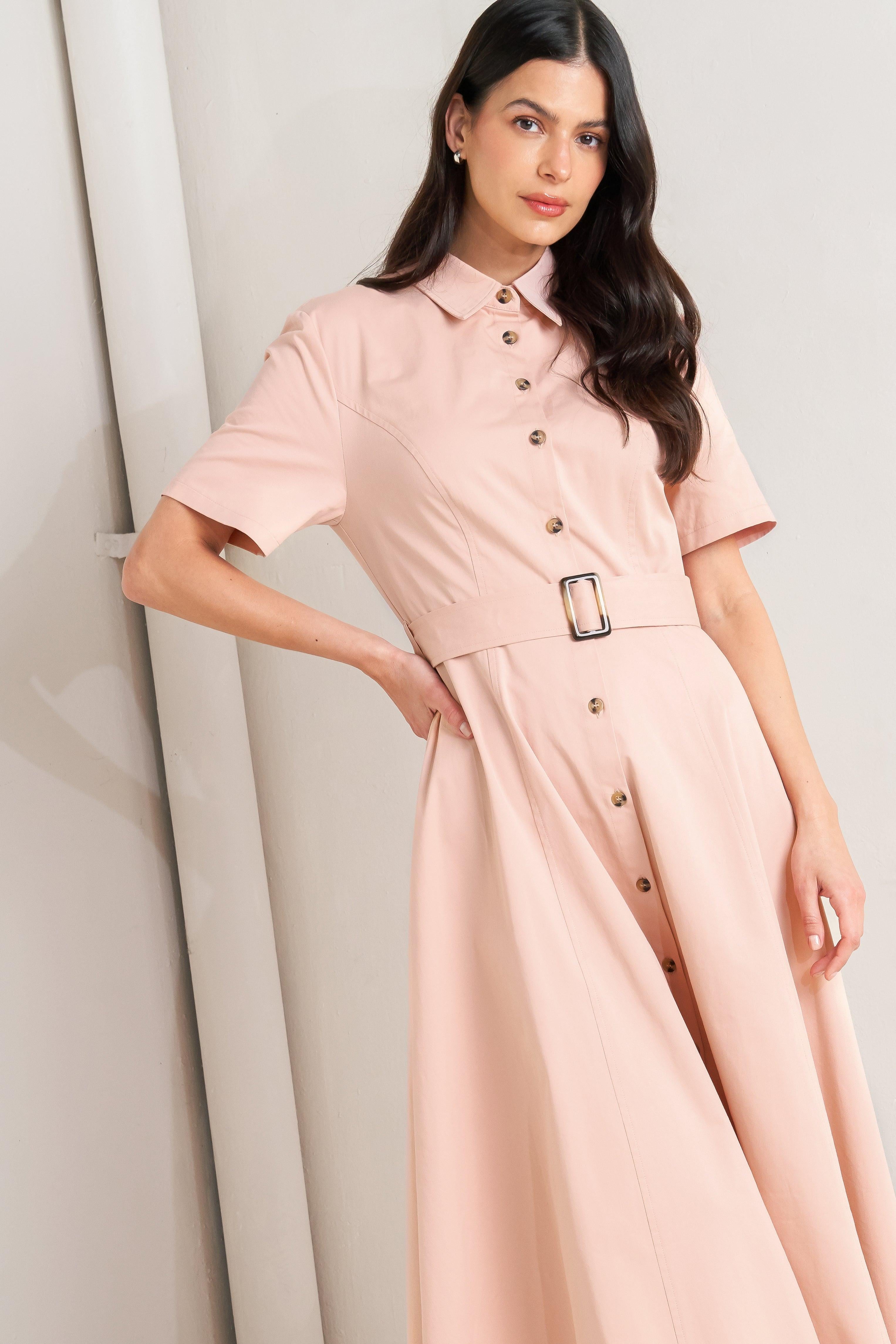 LUCKY ME WOVEN MIDI DRESS Flying Tomato