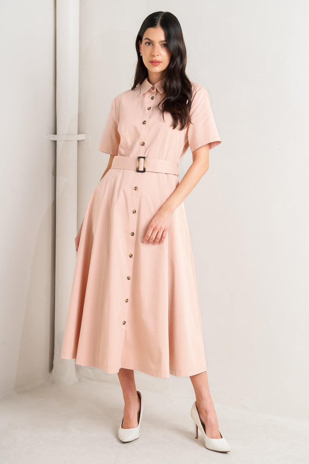 LUCKY ME WOVEN MIDI DRESS Flying Tomato