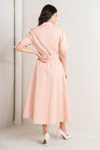 LUCKY ME WOVEN MIDI DRESS Flying Tomato