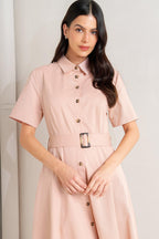 LUCKY ME WOVEN MIDI DRESS Flying Tomato