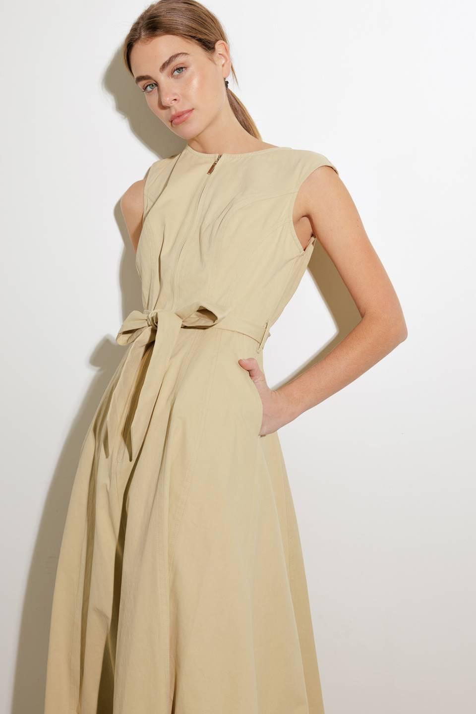 DELICATE DREAMS WOVEN MIDI DRESS Flying Tomato
