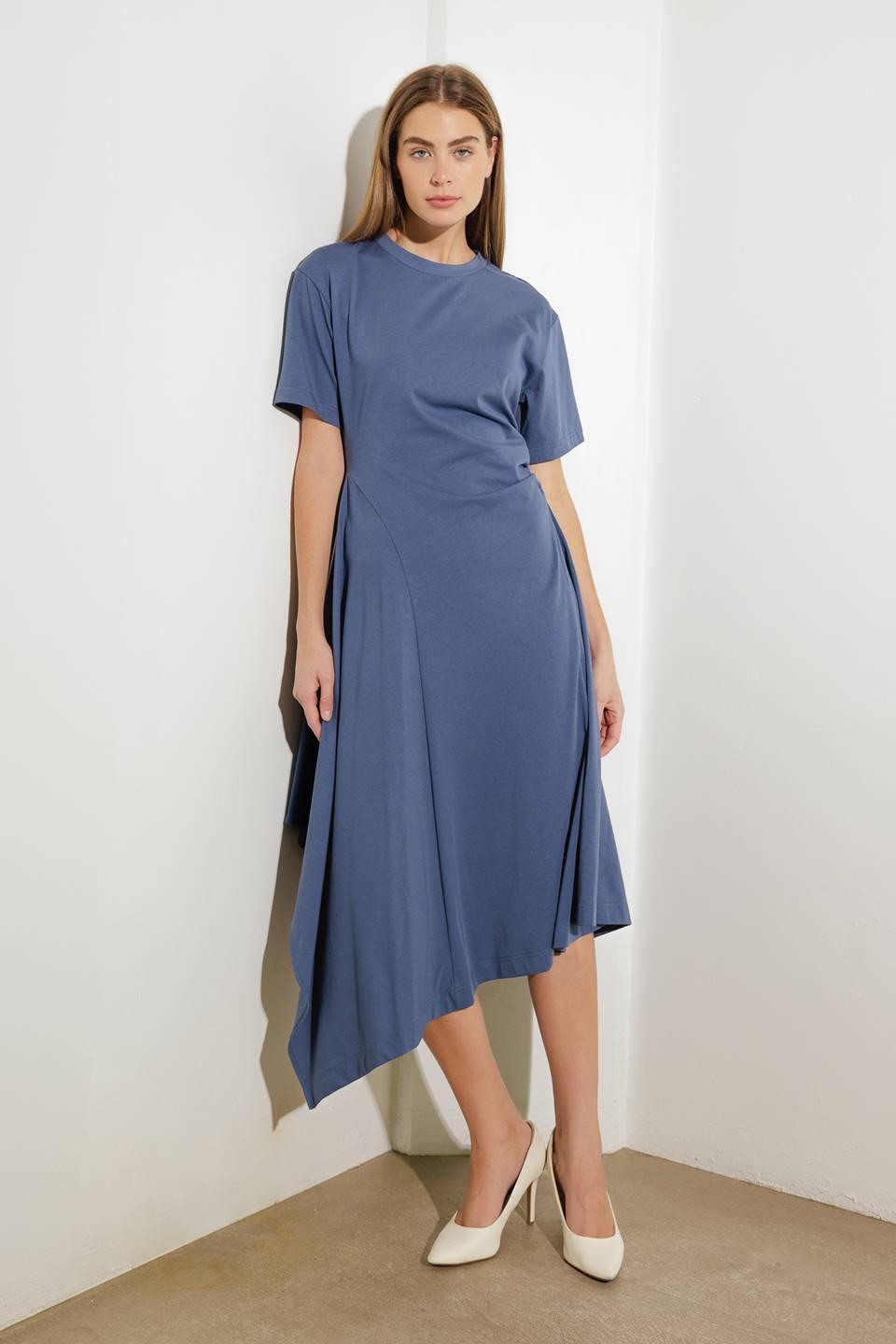 RIGHT ON CUE KNIT MIDI DRESS Flying Tomato