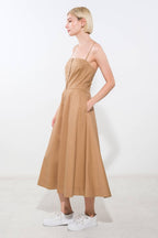 PROOF OF PERFECTION WOVEN MIDI DRESS Flying Tomato