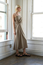 HAPPILY YOURS WOVEN MIDI DRESS Flying Tomato
