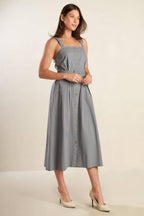 CALIFORNIA DREAMING WOVEN MIDI DRESS Flying Tomato