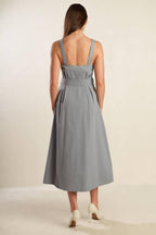 CALIFORNIA DREAMING WOVEN MIDI DRESS Flying Tomato